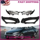 For 2011-2013 Kia Optima Pair Front Bumper Fog Lights Lamp Bezels Covers w/bulbs