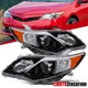 Fit 2012-2014 Toyota Camry Slick Black Projector Headlights Headlamps Left+Right
