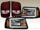 2001-2011 FORD RANGER C-BAR LED BLACK HEADLIGHTS HEAD LAMPS DARK RED TAIL LIGHTS