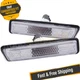 ANZO 511023 Chrome Clear Lens Side Markers for 97-98 BMW 3 Series