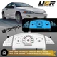 BLUE/GREEN Glow Gauge White Overlay For 95-99 Chevy Cavalier NO TACH Cluster