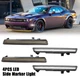 For 15-23 Dodge Challenger SRT Widebody Front Rear Smoked LED Side Marker Light
