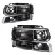 Headlight Assembly with Signal For 00-2006 Chevy Suburban 1500 Halogen Smoke