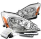 FOR 04-05 TOYOTA SIENNA MINI VAN CHROME HEADLIGHTS HEADLAMP W/LED DRL SIGNAL+HID