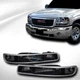 Euro Blk Signal Parking Bumper Corner Lights Lamps jy For 99-06 GMC Sierra/Yukon