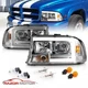 1998-2004 For Dodge Durango/Dakota Chrome Super Bright LED C Bar Headlights