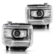 Clear OE Style LED DRL Head Lights Lamps For 2014-2018 GMC Sierra 1500 2500 3500