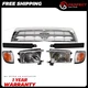 Grille + Fillers + Headlights + Corner Lights LH&RH For 1996-1998 Toyota 4Runner