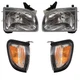 4 Pc Set Halogen Headlights & Park Signal Corner Lamps for 01-04 Toyota Tacoma
