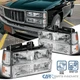 Fits 1994-1999 GMC C10 C/K 1500 2500 Sierra Yukon Headlights+Bumper Corner Lamps