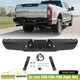 Rear Step Bumper Assembly For 2008-2016 Ford F-250 F-350 Super Duty Black Steel