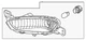 Genuine Honda Turn Signal Light Assembly 33300-T6Z-A21