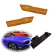 For 2008-2014 Dodge Challenger Front Fender Side Marker Light Housings Amber Kit