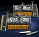 1988-1993 CHEVY/GMC C/K CRYSTAL HEADLIGHTS BLACK W/LED BUMPER+CORNER SIGNAL+DRL