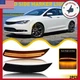 AUXITO Smoked Front Bumper Side Marker Amber Light Fit Chrysler 200 2015-2017