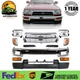 Front Bumper Face Bar Chrome Steel Kit Fits For 1996-1998 Toyota 4Runner 11 Pcs