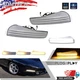 2PC Clear Front Bumper Turn Signal Light For 1993-1997 Pontiac Firebird Trans Am