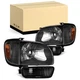 Black Headlight Fit For 2001-2004 Toyota Tacoma Corner Signal Lights Bumper Lamp
