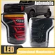 For Ford F150 2015-2020  LED Black Sequential Full LED Brake Tail Lights Pair
