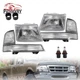 Corner Bumper Signal Lamps+LED Strip Headlights For Ford Ranger 1998 1999 2000