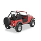 Bestop 53027-01 Lower Fabric Half Doors Black Crush For 76-83 Jeep CJ5