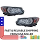 For Subaru Impreza 2012 2013 / XV Crosstrek 2013 2014 Headlight Pair Set w/Bulb