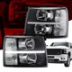 LED DRL Headlights Fit For 2007-2014 Chevy Silverado 1500 2500 3500 Black Clear LED DRL Headlights Fit For 2007-2014 Chevy Silverado 1500 2500 3500 Black Clear