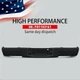 Fit Ford F-150 F150 2009-2014 Black Steel Rear Bumper Assembly W/O Sensor Holes