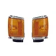 Parking Corner Signal Lights Pair Set for 87-88 Toyota  2WD (Chrome)