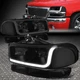 FOR 99-07 GMC SIERRA/YUKON LED DRL TINTED CLEAR HEADLIGHTS W/BUMPER SIGNAL LAMPS