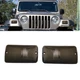 L&R For Jeep 1997-2006 Wrangler Smoke Lens Front Turn Signal Lights Housing