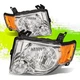 Factory Style Halogen Headlight Lamp for Ford Escape 08-12 Chrome Housing Amber