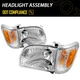 KAC Pair for 2001-2004 Toyota Tacoma OE Headlight Headlamp Assembly Amber Corner