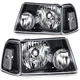 2Pcs Headlight Assembly Fits 2001-2011  Ranger Black Housing Lamps RH LH
