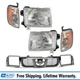 DIY Solutions Grille Headlights & Parking Lights Kit Fits 98-00 Nissan Frontier