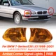 2x Yellow For BMW 7 Series E38 LCI 1998-2001 Front Corner Light Turn Signal Lens Housing