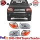 Headlight Turn Signal Light Kit For 05-06 Toyota Tundra LH RH Regular/Access Cab