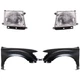 Fender Kit For 1997-2000 Toyota Tacoma Primed Driver and Passenger Side
