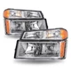 For 2004-2012 Chevy Colorado Canyon Chrome Headlights Bumper Lamp Assembly Sets For 2004-2012 Chevy Colorado Canyon Chrome Headlights Bumper Lamp Assembly Sets