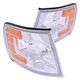 Anzo 521028 Corner Lights Chrome with EuroAmber Reflector for 94-97 Honda Accord
