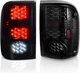 LED Tail Lights For 1993-1997 Ford Ranger Replacement Black Smoke Rear Lamps 