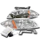 FOR 00 01 02 CHEVY CAVALIER CHROME HEADLIGHT LAMP W/BUMPER LED DRL+HID KIT LH+RH FOR 00 01 02 CHEVY CAVALIER CHROME HEADLIGHT LAMP W/BUMPER LED DRL+HID KIT LH+RH