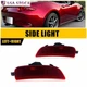 Rear Bumper Side Marker Lights LH & RH Set For 2016-23 Mazda Miata MX-5 Red Lens