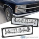 Fits 88-98 Chevy C10 C/K Silverado Bumper Lights Signal Lamps w/ LED Strip Tube