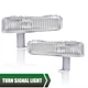 Fit For 80-90 Chevrolet Caprice Clear Bumper Turn Signal Light Left+Right