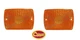 Crown 56001378 Parking Light (Amber) Fits 87-93 Jeep Wrangler YJ - Qty 2