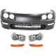 Bumper Cover Headlight For 98-2001 Acura Integra Set of 5 Front