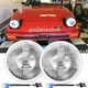 Fit Mazda RX-7 1979-1985 2PC 7inch Round Glass LED Headlights Housing Hi/Lo Beam