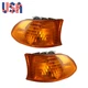New Amber Corner Lights Parking Lamps Pair for 1999-2001 BMW 7-Series E38