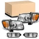 For 2001 2002 2003 2004 Toyota Tacoma Headlight +Corner Signal Light+Bumper Lamp For 2001 2002 2003 2004 Toyota Tacoma Headlight +Corner Signal Light+Bumper Lamp